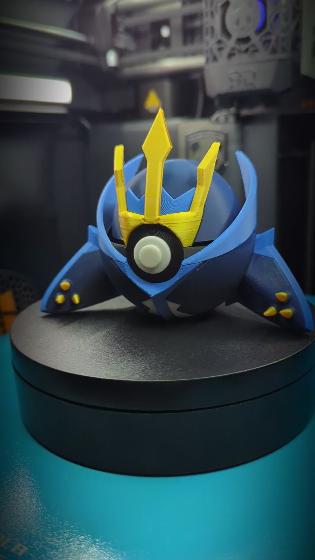 Empoleon Pokéball Display Model – 3D Printed Collectible Figure
