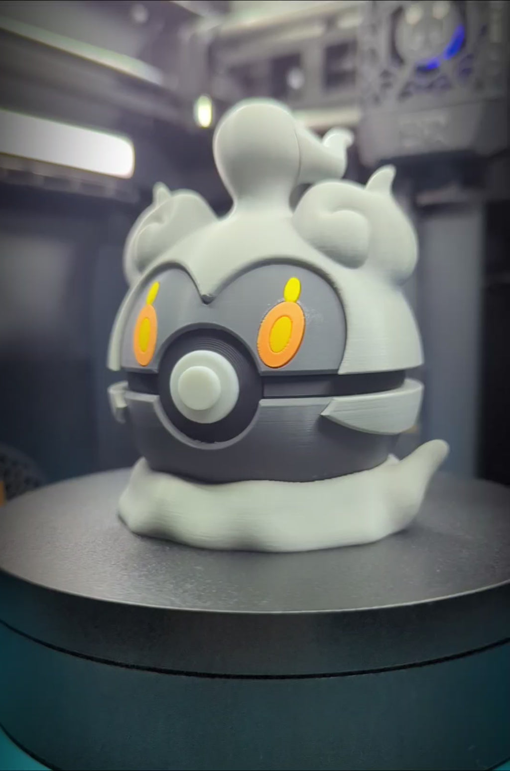 Marshadow Pokéball Display Model – 3D Printed Collectible Figure