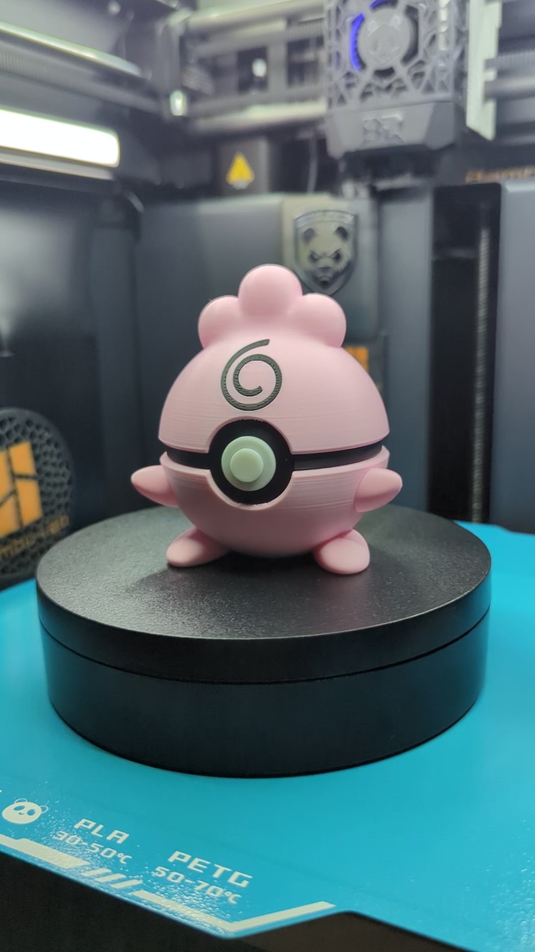 Igglybuff Pokéball Display Model – 3D Printed Collectible Figure