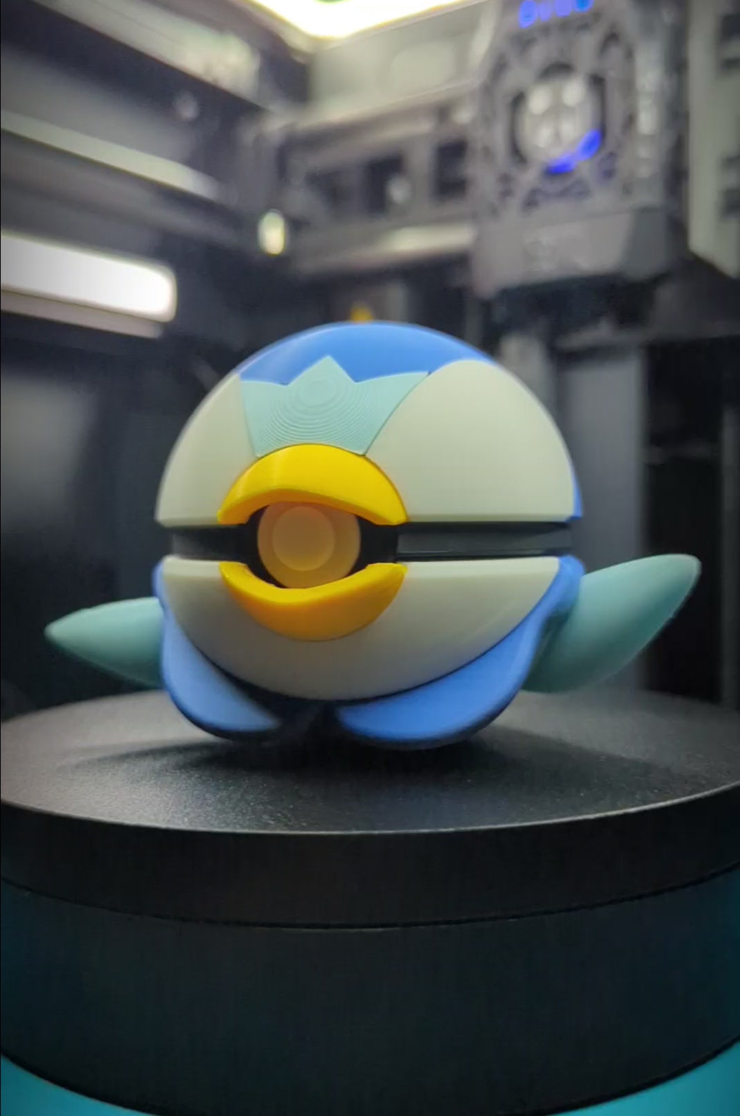 Piplup Pokéball Display Model – 3D Printed Collectible Figure