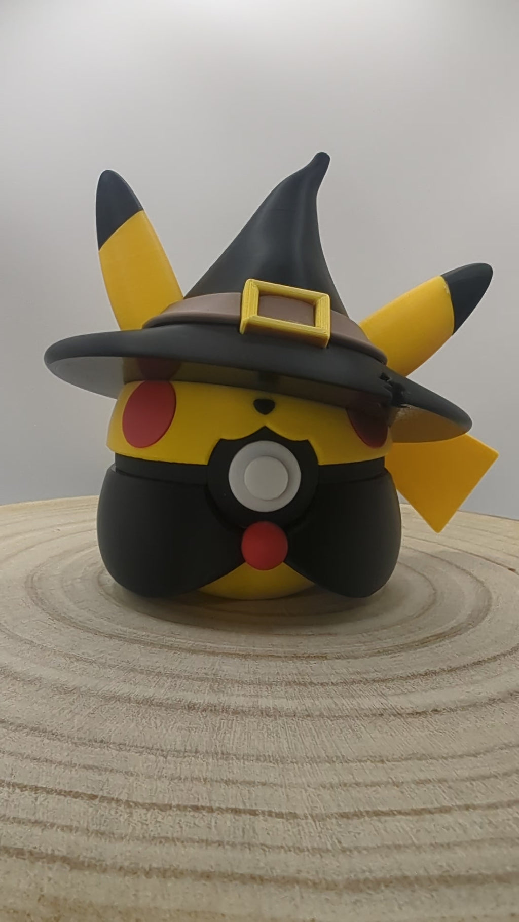 Witch Pikachu Pokéball Display Model – 3D Printed Collectible Figure