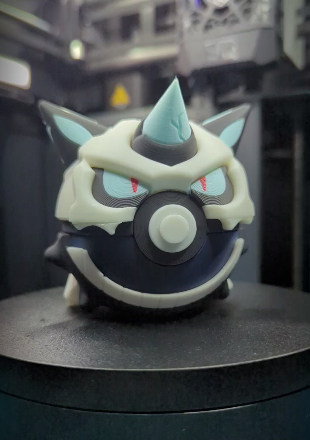 Mega Glalie Pokéball Display Model – 3D Printed Collectible Figure