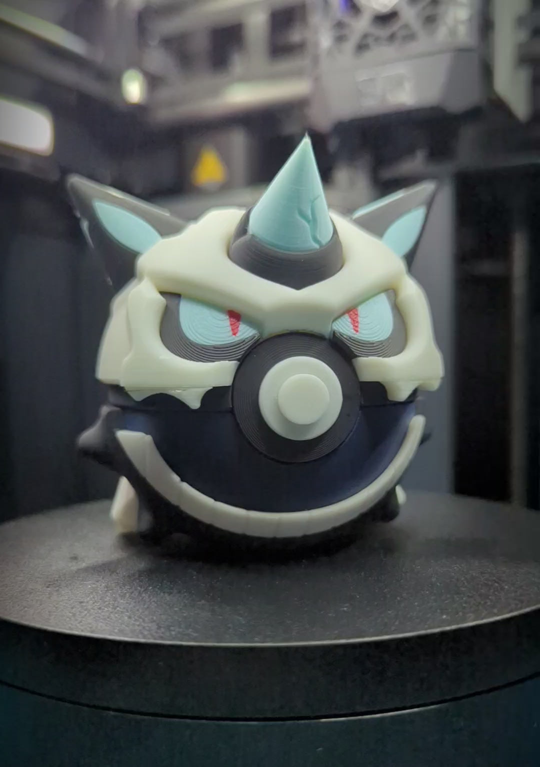 Mega Glalie Pokéball Display Model – 3D Printed Collectible Figure