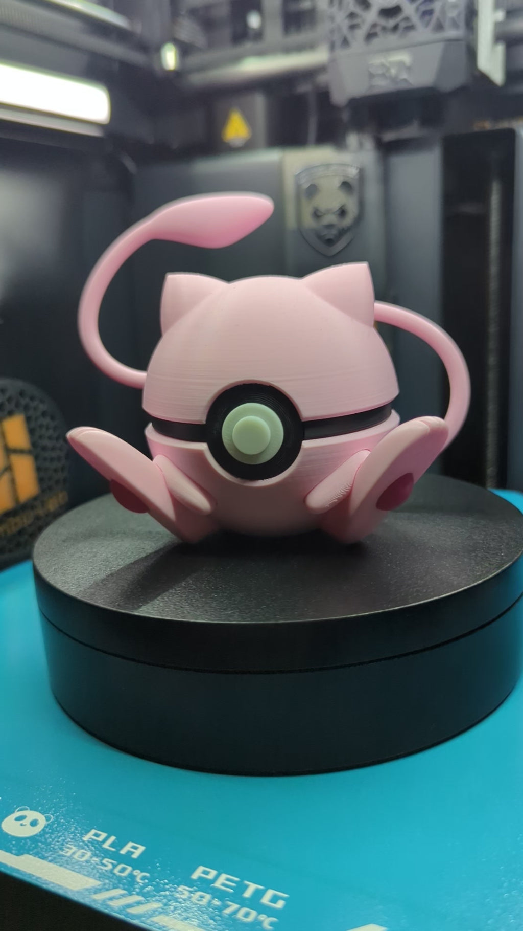 Mew Pokéball Display Model – 3D Printed Collectible Figure