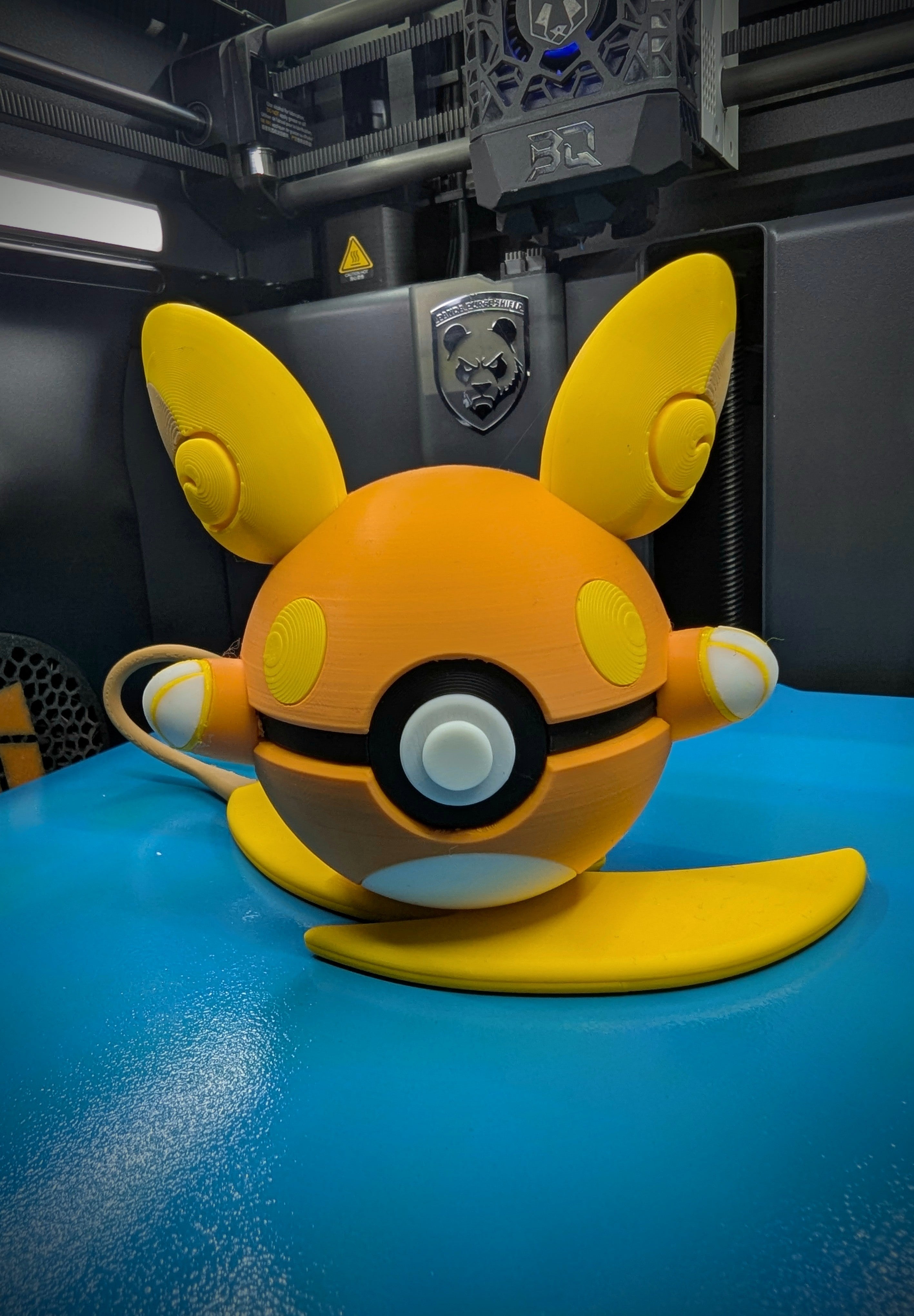 Alolan Raichu Pokéball Display Model – 3D Printed Collectible Figure