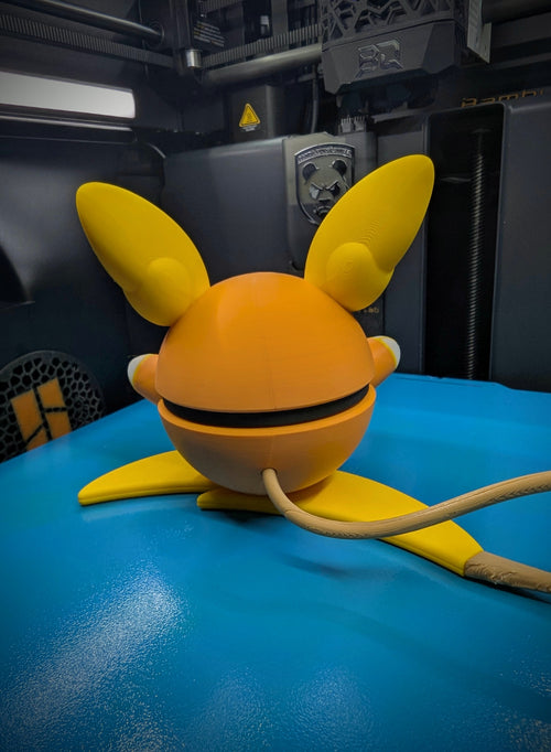Alolan Raichu Pokéball Display Model – 3D Printed Collectible Figure